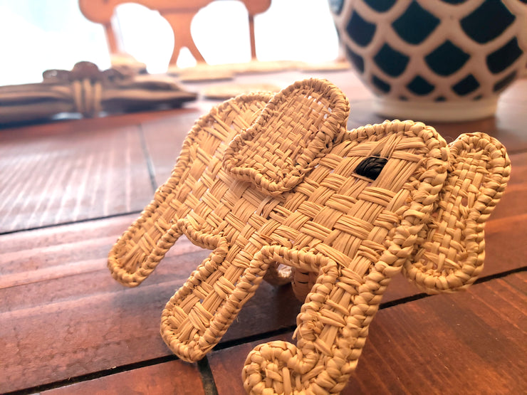 Iraca Handmade Elephant Napkin Rings