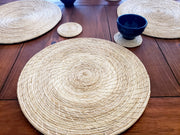 Iraca Palm Solid Placemats with Coasters Wholesale