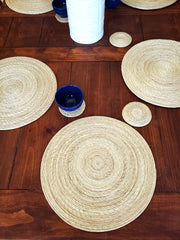 Iraca Palm Solid Placemats with Coasters Wholesale