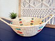Iraca Basket Natural and Multicolor