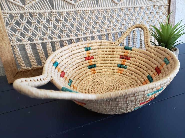 Iraca Basket Natural and Multicolor Wholesale