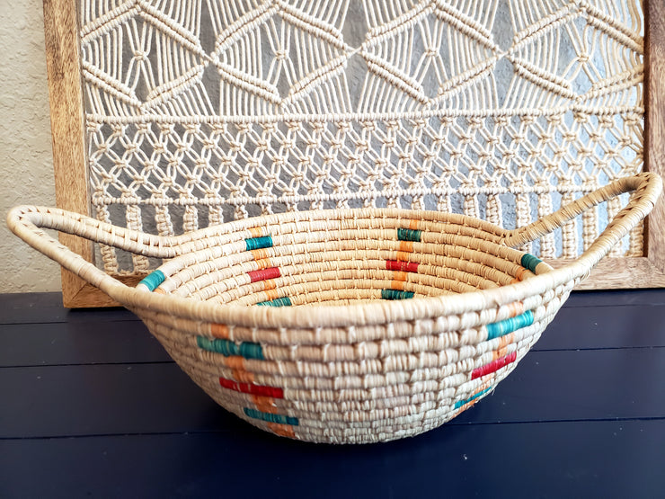 Iraca Basket Natural and Multicolor Wholesale