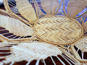 Natural Iraca Petals Woven Basket