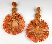 Azuzena - Iraca Palm Leaf Handwoven Earrings Wholesale