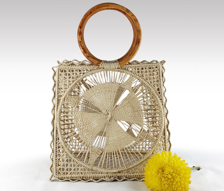 Ava - Iraca Palm Authentic Handmade Handbag Wholesale