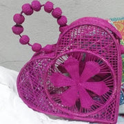 Corazon - Heart Shaped Iraca Palm Bag Wholesale