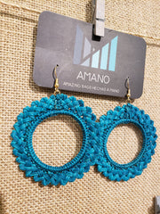 Antonella - Iraca Palm Leaf Handwoven Earrings Wholesale