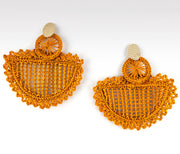 Valentina - Iraca Palm Leaf Handwoven Earrings Wholesale