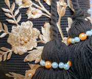 La Marrona - Wayuu Mochila with pearl and embroidered accents