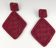 Lidia - Iraca Palm Leaf Handwoven Earrings Wholesale