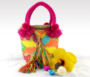 Maritza - Small Wayuu Authentic Mochila Bag with crystals