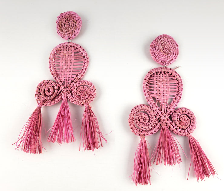 Peggy - Iraca Palm Leaf Handwoven Earrings