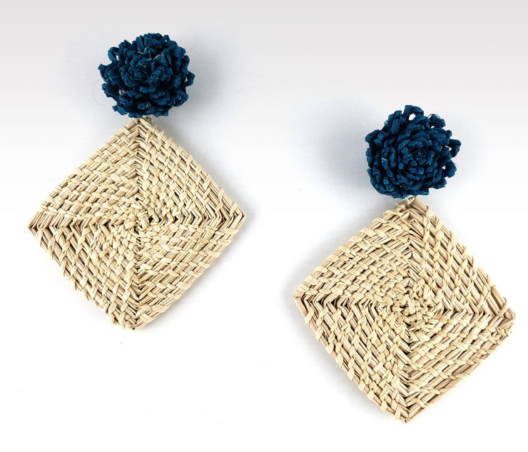 Rogelia - Iraca Palm Leaf Handwoven Earrings