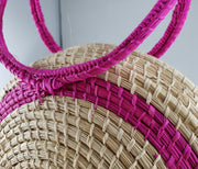 Raquel - Iraca Palm Authentic Handmade Round Handbag
