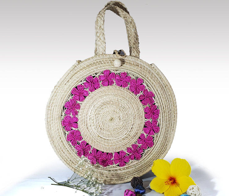 April -  Iraca Palm Handmade Bag