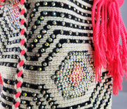 Dulce - Wayuu Authentic Mochila Bag with Crystals