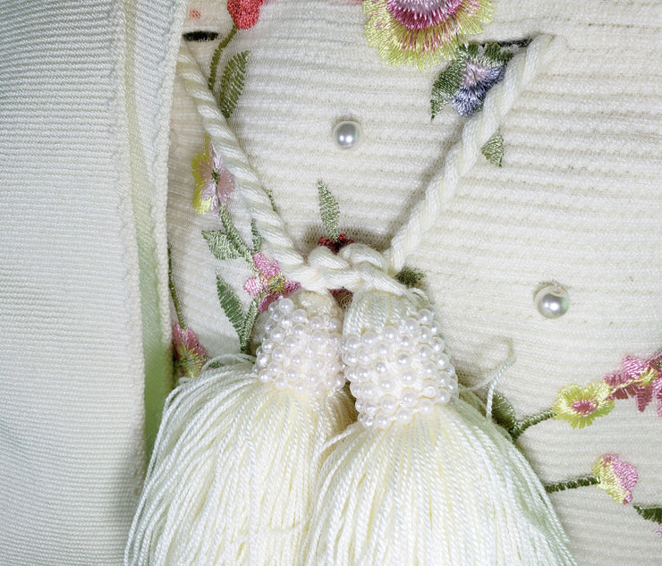 La Floreada - Wayuu Mochila with embroidered flowers